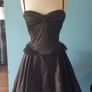 Black Sz 10 Gothic Lacey Betsey Johnson Dress
